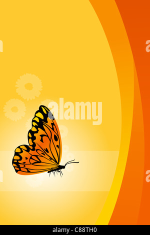 Floral background with butterfly Stock Photo - Alamy