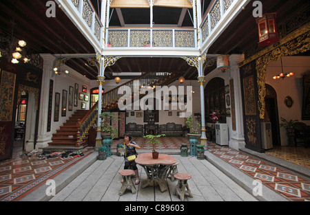 Interior of the Pinang Peranakan Mansion, Georgetown, Penang, Malaysia Stock Photo