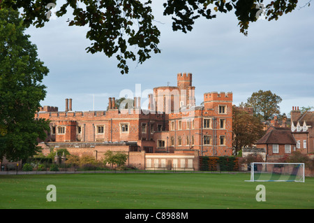 Eton school near near Windsor buildings and playing fields. Berkshire. England. Stock Photo