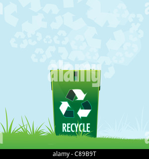 illustration of natural recycle Stock Photo