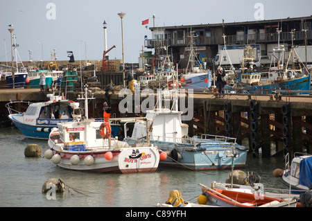 Fishing boats, Bridlington, Yorkshire Stock Photo