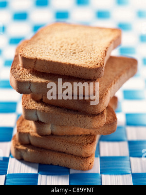 Sliced rusks Stock Photo