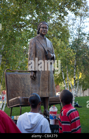 Rosa Parks Statue in Grand Rapids, Michigan Stock Photo