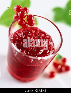 Redcurrant jam Stock Photo