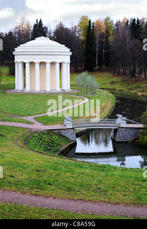 The Temple of Friendship in Pavlovsk Park, Russia Stock Photo