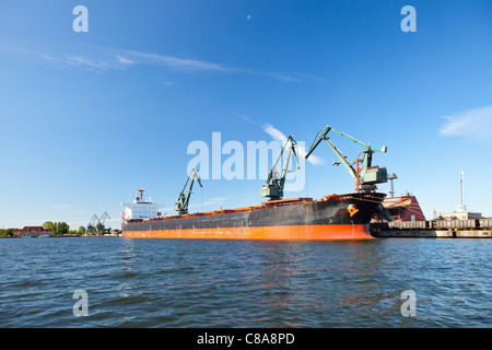 Carbon quay at the port of Gdansk, Poland. Stock Photo