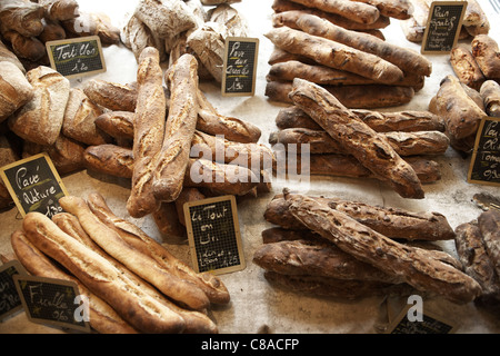 Selection of breads Stock Photo