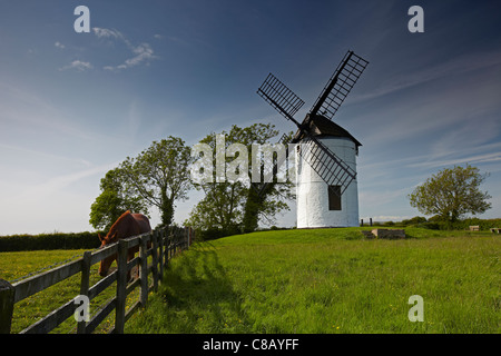 Ashton Windmill at Chapel Allerton, Somerset, England, UK Stock Photo