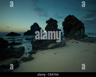 Sea stacks around Camel Rock near Bermagui, NSW Australia Stock Photo