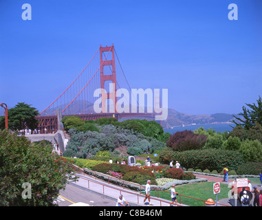 Golden Gate Bridge, San Francisco Bay Area, San Francisco, California, United States of America Stock Photo