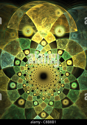 Abstract Computer generated Fractal design. A fractal is a never-ending ...