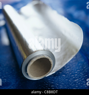 Silver foil Stock Photo