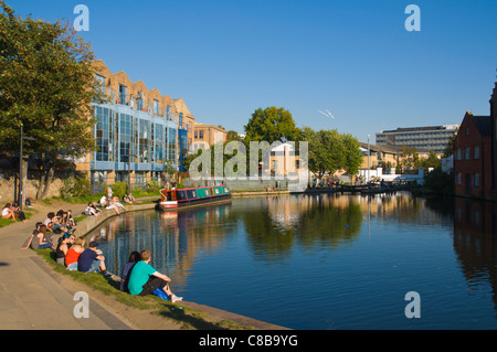 Hawley Lock part of Regent's Canal in Camden Town north London England UK Europe Stock Photo