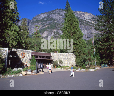 National Park Service Centre, Yosemite National Park, California, United States of America Stock Photo