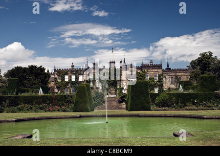 Renishaw stately old hall Stock Photo