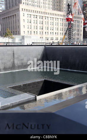 The National September 11th Memorial in New York Stock Photo