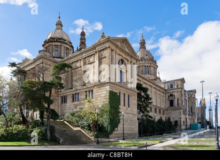 The Palau Nacional, Montjuic, Barcelona, Catalunya, Spain Stock Photo