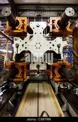A plastics molding injection machine in Hudson, Colorado, USA. Stock Photo