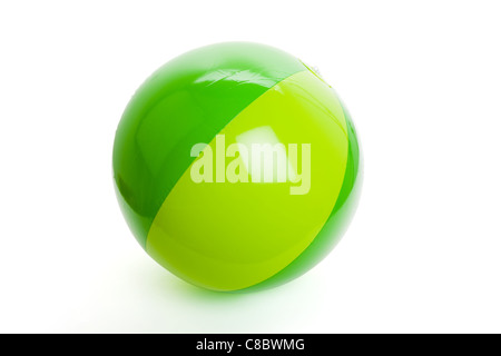 Beach Ball with White Background Stock Photo