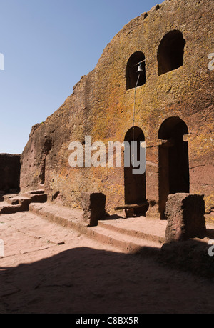 Elk200-3154v Ethiopia, Lalibela, rock cut church, 12th-13th c, Bet Maryam Stock Photo