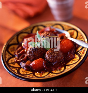 Seasoned lamb meatballs Stock Photo