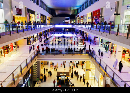 DUBAI MALL, largest shopping mall in the world, Downtown Burj Dubai, Dubai, United Arab Emirates, Middle East Stock Photo