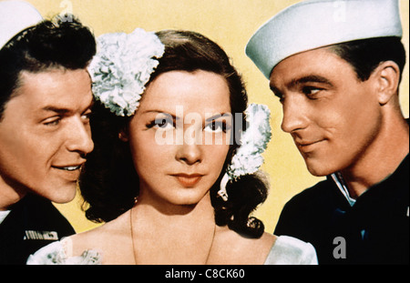 FRANK SINATRA, KATHRYN GRAYSON, GENE KELLY, ANCHORS AWEIGH, 1945 Stock Photo