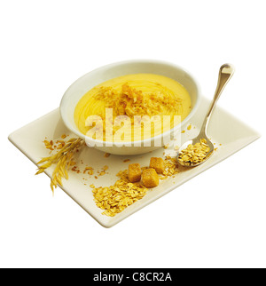 creamed oats Stock Photo