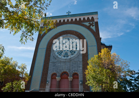 St Michael Orthodox Church on Saint Viateur street Mile End district Montreal Canada Stock Photo