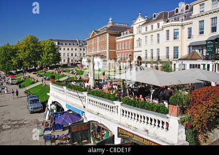 Thames Riverside from Richmond Bridge, Richmond, Richmond upon Thames, Greater London, England, United Kingdom Stock Photo