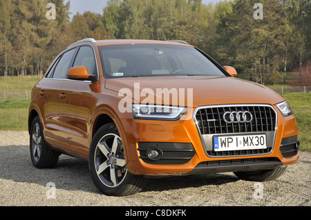 Audi Q3 - MY 2011 - German premium compact SUV (segment H) - at park Stock Photo