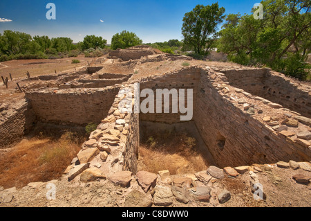 Salmon Ruins, Anasazi pueblo, in Bloomfield, New Mexico, USA Stock Photo