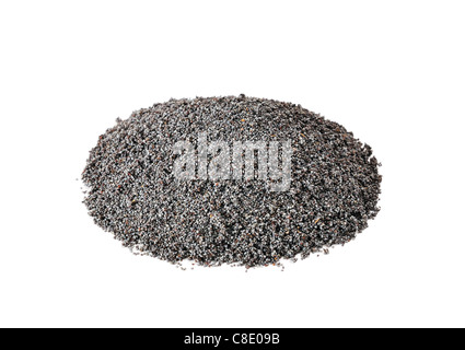 poppy seeds isolated on a white background Stock Photo