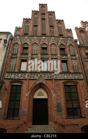 Medieval house where Polish astronomer Nicolaus Copernicus was born in 1473 in Torun, Poland. Stock Photo