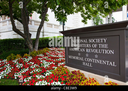 National Society Daughters of the American Revolution, Memorial Continental Hall, Washington DC Stock Photo