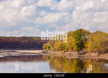 Des Moines River, Lacey-Keosauqua State Park, Van Buren County, Iowa Stock Photo