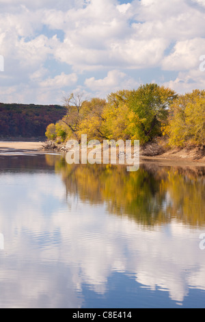 Des Moines River, Lacey-Keosauqua State Park, Van Buren County, Iowa Stock Photo