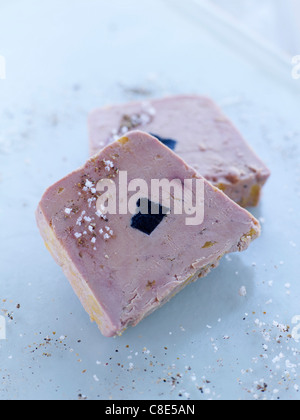 Foie gras and truffle terrine Stock Photo