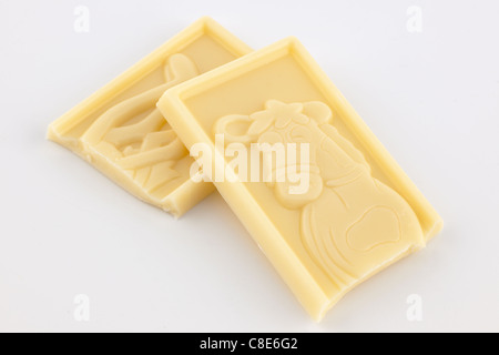 Small bar of Nestle Milky Bar white chocolate with a horse character Stock Photo