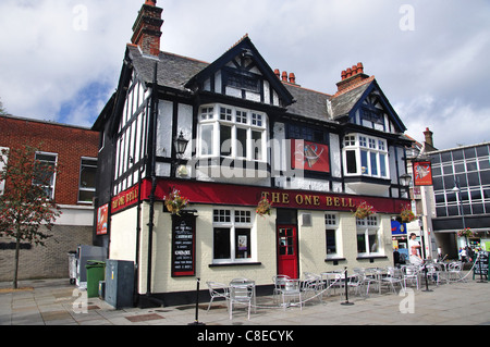 The One Bell Pub, High Street, Watford, Hertfordshire, England, United Kingdom Stock Photo