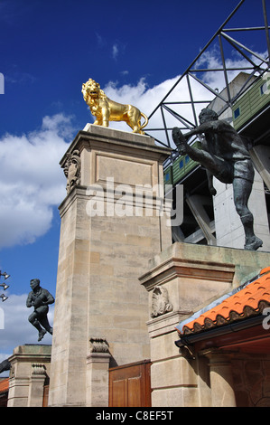 West Entrance Gate, Twickenham Stadium, Twickenham, London Borough of Richmond upon Thames, London, England, United Kingdom Stock Photo