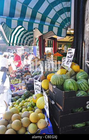 Fruit shop display on King Street Parade, Twickenham, London Borough of Richmond upon Thames, London, England, United Kingdom Stock Photo