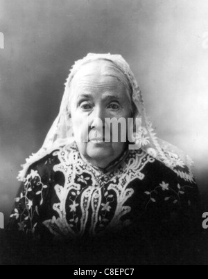 JULIA WARD HOWE (1819-1910) US social activist, poet and author of The Battle Hymn of the republic Stock Photo