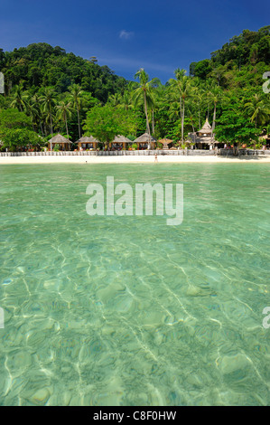Thapwarin, Beach, Resort, Koh Hai, Koh Ngai, Thailand, Asia, coast, sea, tourism Stock Photo