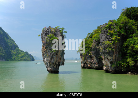 Koh Tapu, James Bond Island, Phang Nga Bay Marine, National Park, Phang Nga Eco, Tours, Thailand, Asia, Stock Photo