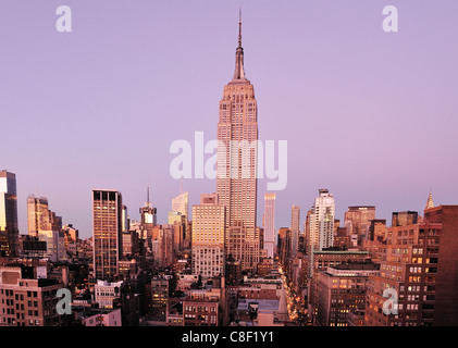 Empire State Building, Manhattan, New York, USA, United States, America, skyline Stock Photo