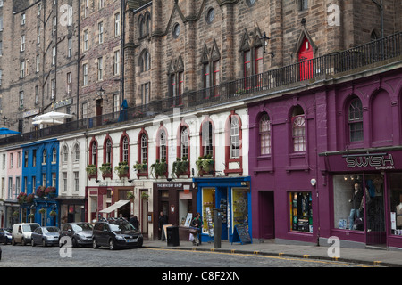 Victoria Street, The Old Town, Edinburgh, Scotland, United Kingdom Stock Photo