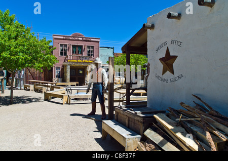 U.S.A. Arizona, Route 66, Williams, the old town Stock Photo