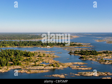 This is the coastline of Georgian Bay, lake Huron, near Britt, Ontario Stock Photo