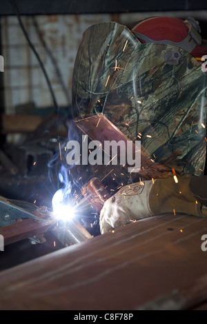 arc welder Stock Photo